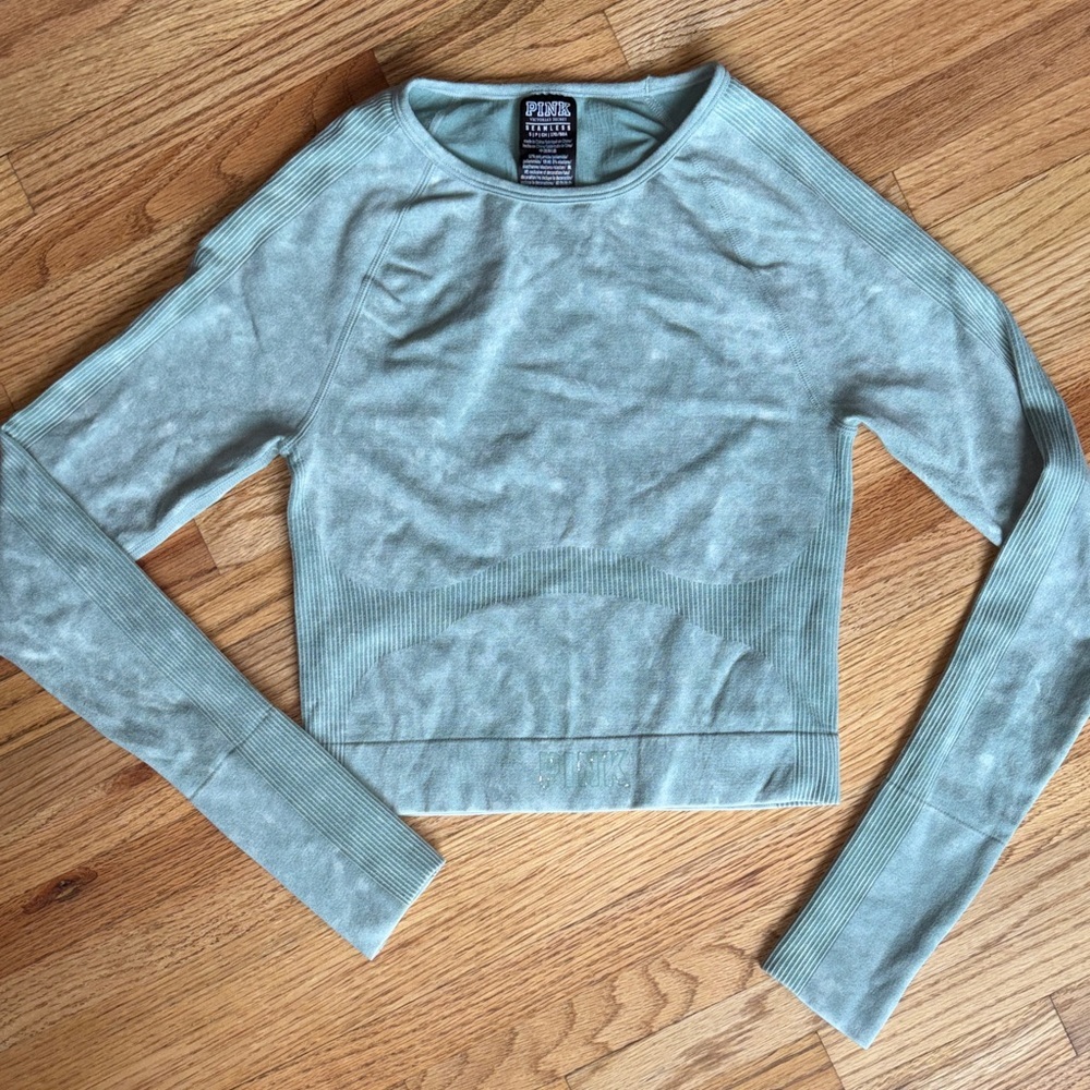 PINK small Victoria's Secret Mint Green seamless Crop Top